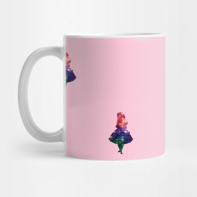 Alice in Wonderland - soft pink rainbow print by peggieprints